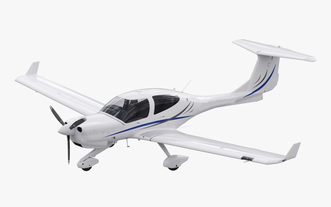 Diamond DA40NG 4X-DBT on the apron, side view